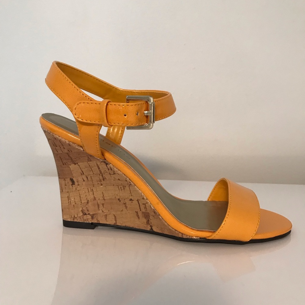Ann Marino Misti Patent Wedge Sandal